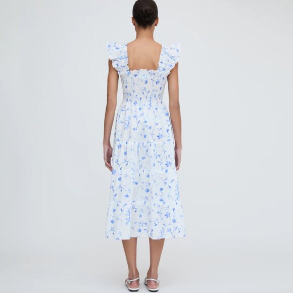 Hill House Home Blue and White Floral Ellie Nap Dress Medium - Picture 3 of 9